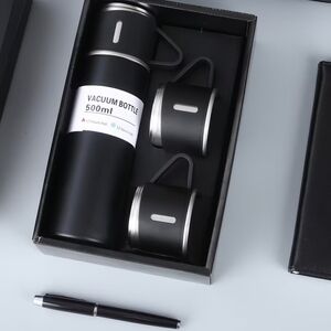 Black Vacuum Bottle Set